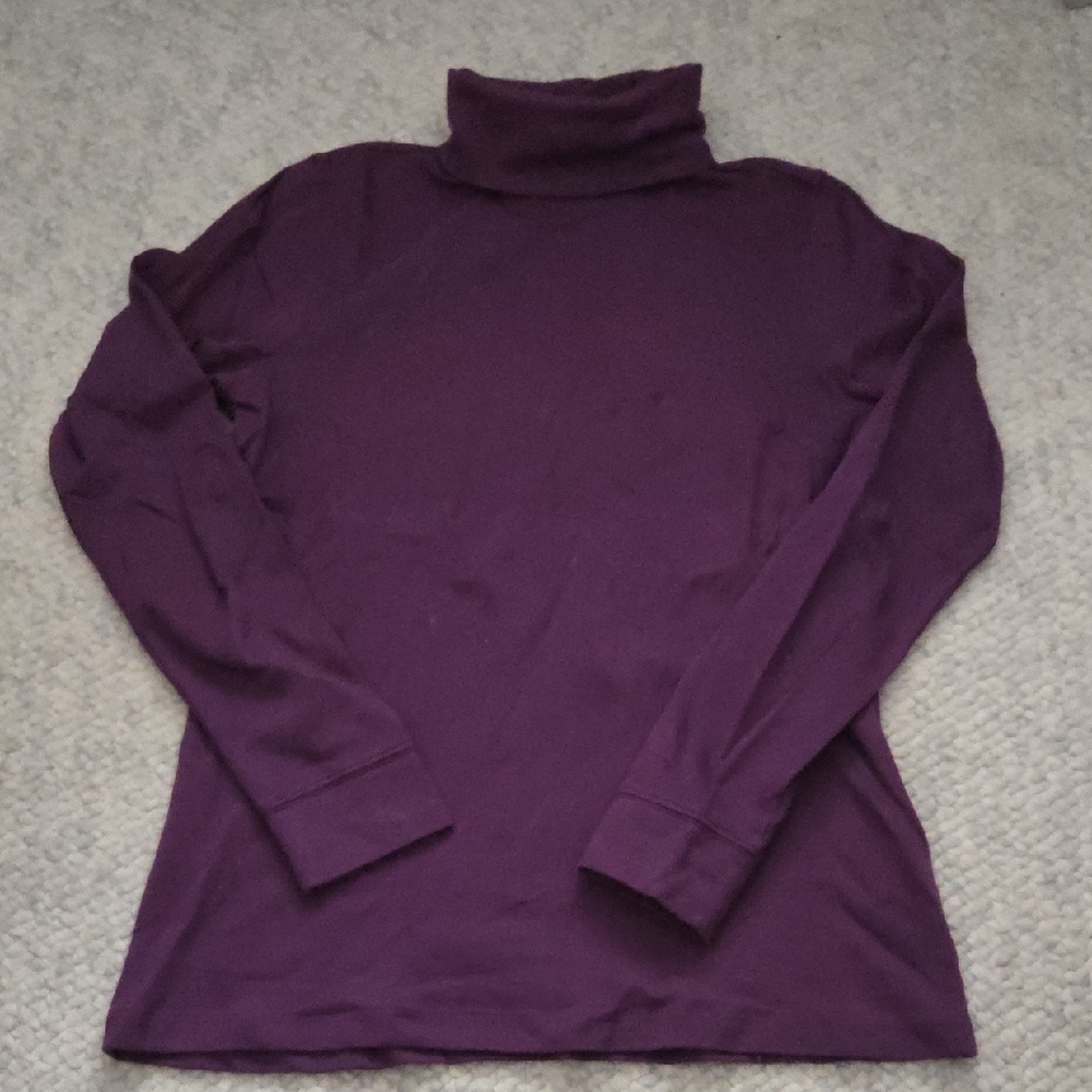 L.L. Bean Deep Purple Turtleneck
